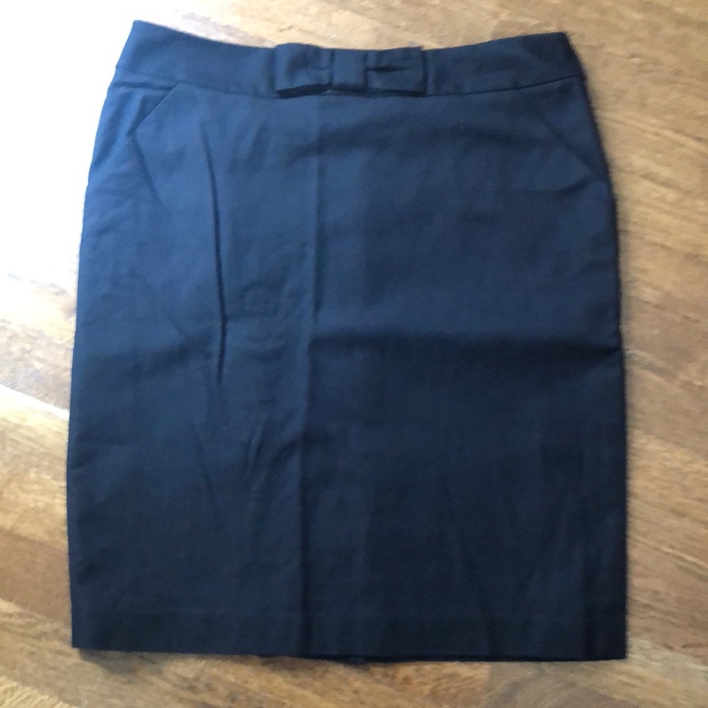 Halogen Black Pencil Skirt with Bow Size 14
